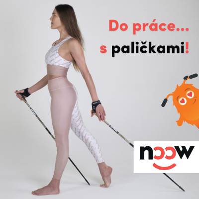 Do prce na bicykli tentokrt alternatva chdza a nordic walking.