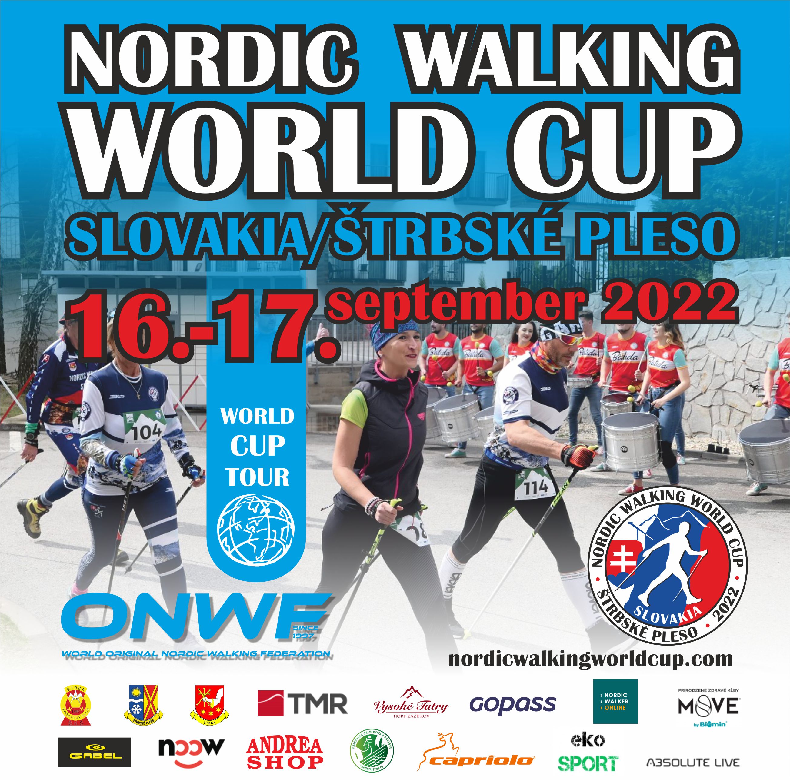 Sme hrdý partner Svetového pohára Nordic Walking (Nordic Walking World Cup)na Štrbskom Plese 2022