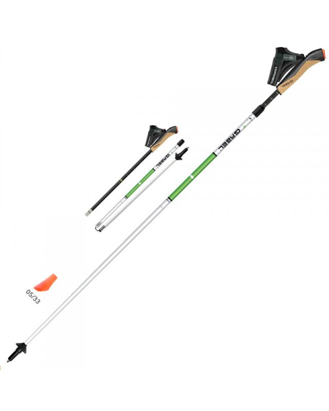 gabel nordic-revo a1 alu/tech-  skladacie palice urcen pre nordic walking a trailov beh