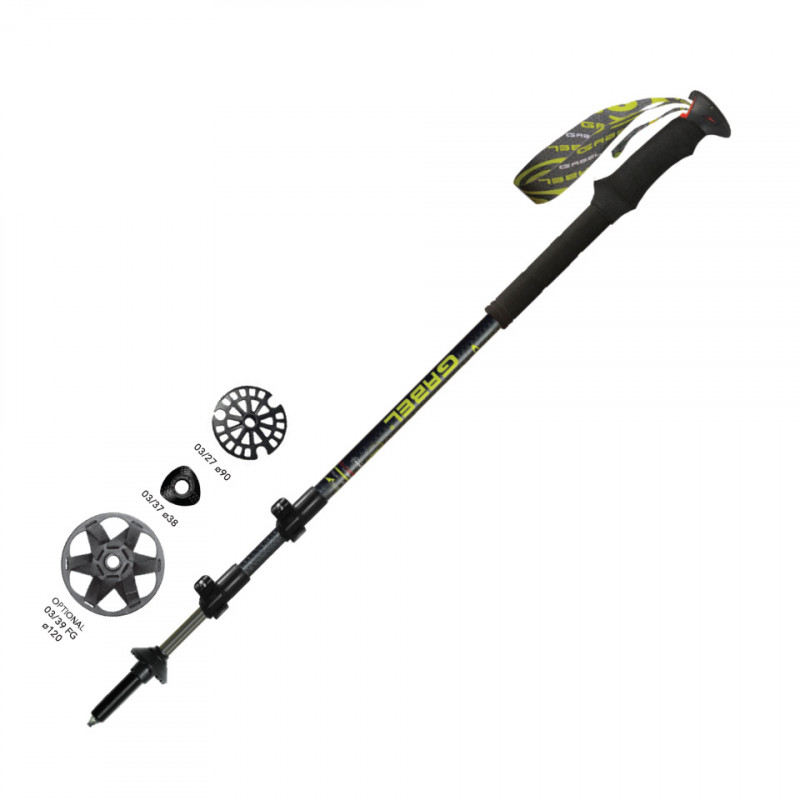 gabel carbon force f.l.k.- teleskopick palice pre skialpinizmus, turistiku a treking